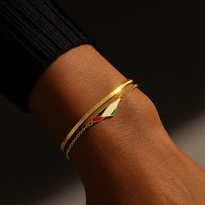 Qalbiya Unity Herringbone Bracelet