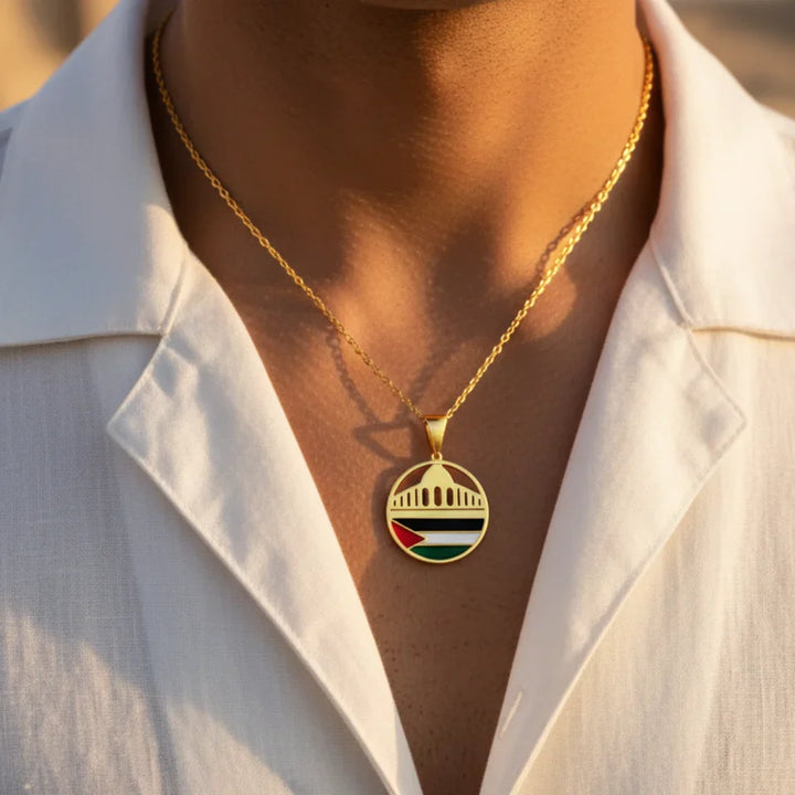 Collier Qalbiya Mosquée de Palestine