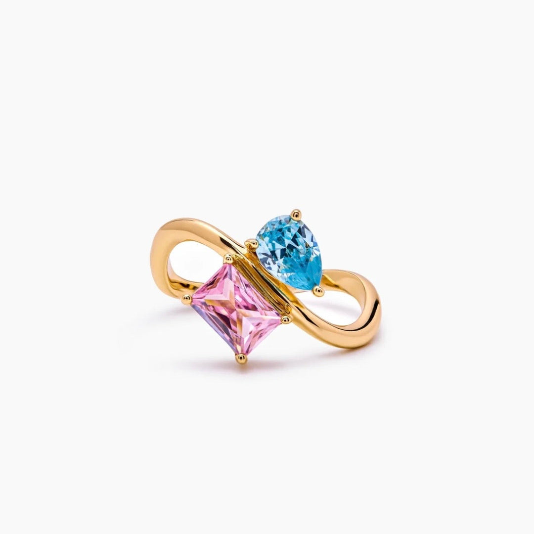 Bague Duo Éternel – Pierres de Naissance