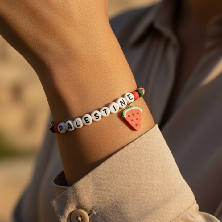Bracelet à tranche de Qalbiya palestinienne