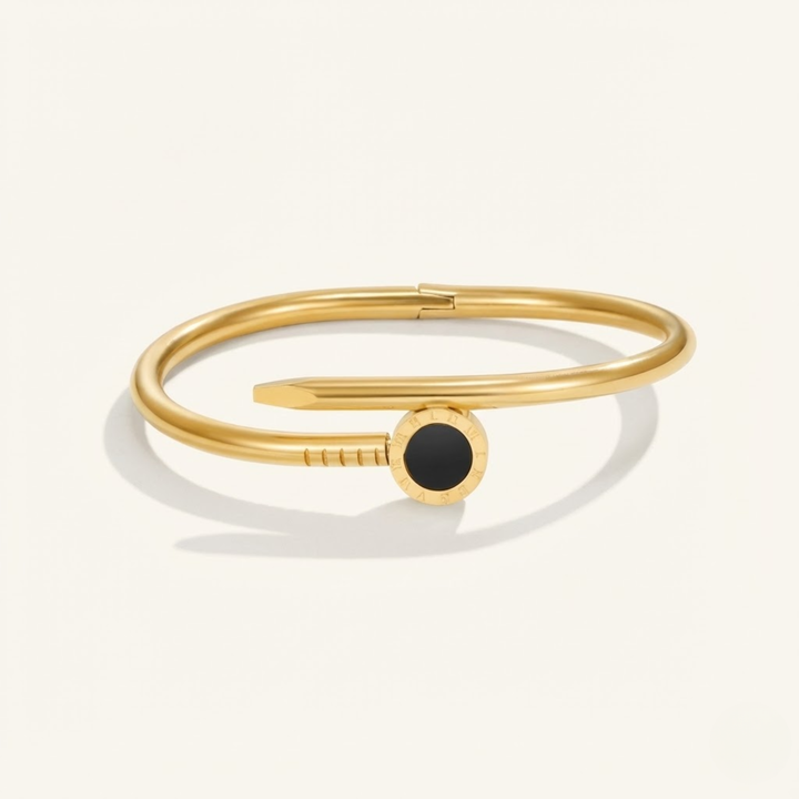 Bracelet jonc Amanda Gold Nail