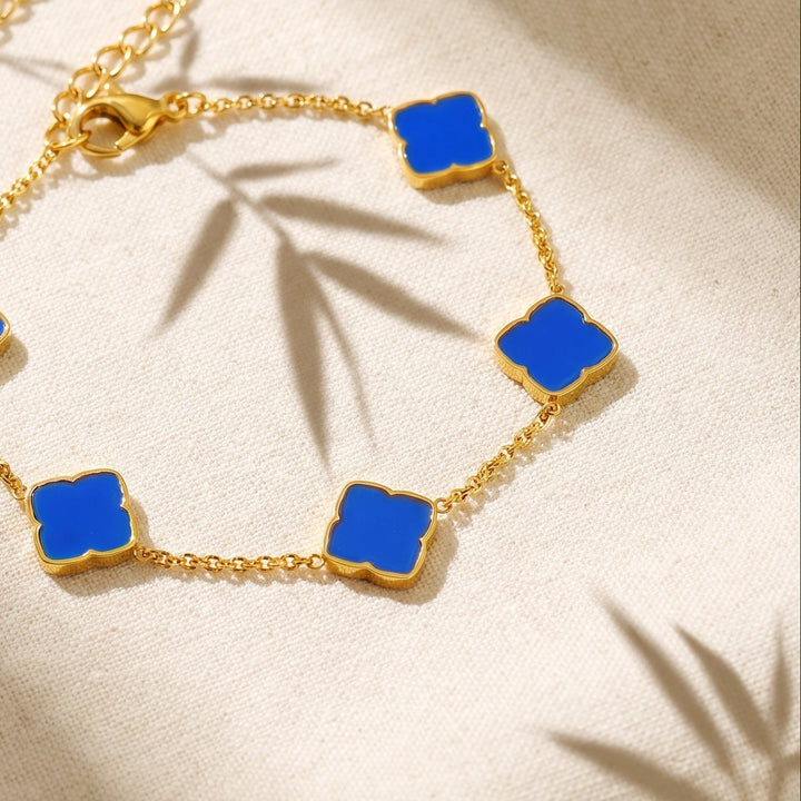 Bracelet Zahra Rosette - Azur