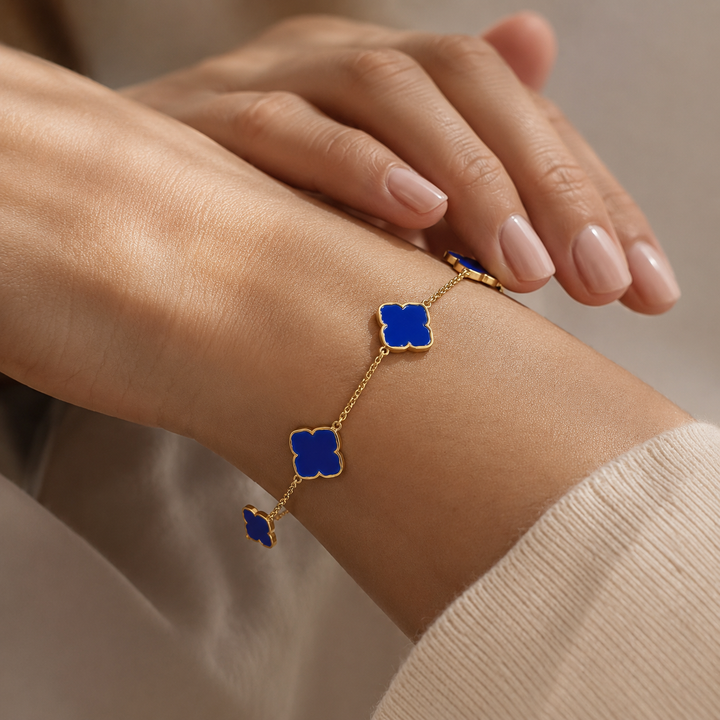 Bracelet Zahra Rosette - Azur