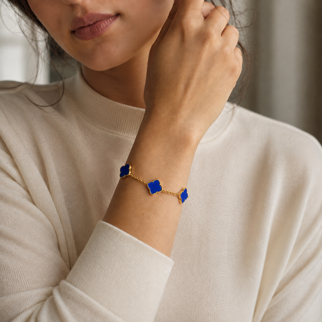 Bracelet Zahra Rosette - Azur