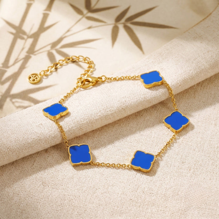 Bracelet Zahra Rosette - Azur