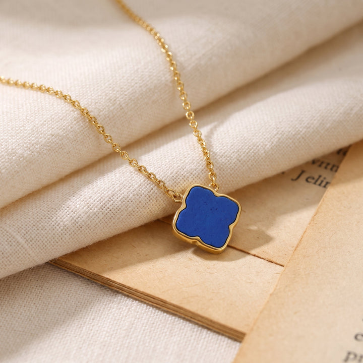 Collier Zahra Rosette - Azur