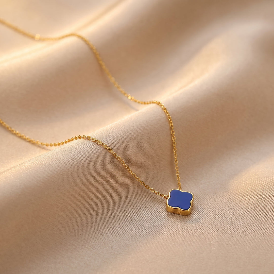 Collier Zahra Rosette - Azur