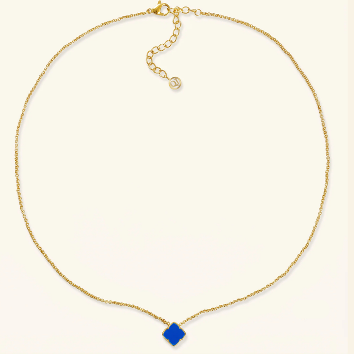 Collier Zahra Rosette - Azur