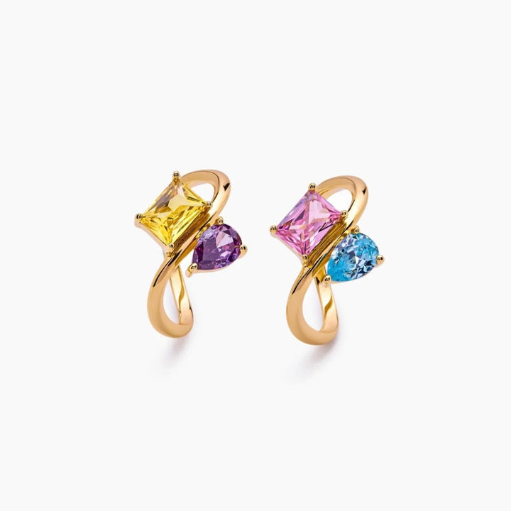 Bague Duo Éternel – Pierres de Naissance