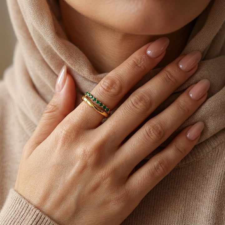 Wave Pave Ring