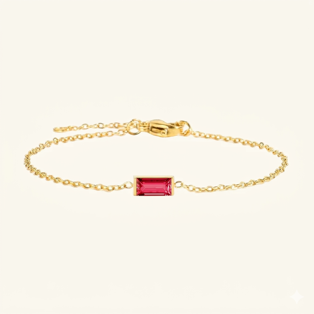 Bracelet Qalbiya Rayhan avec pierre de naissance