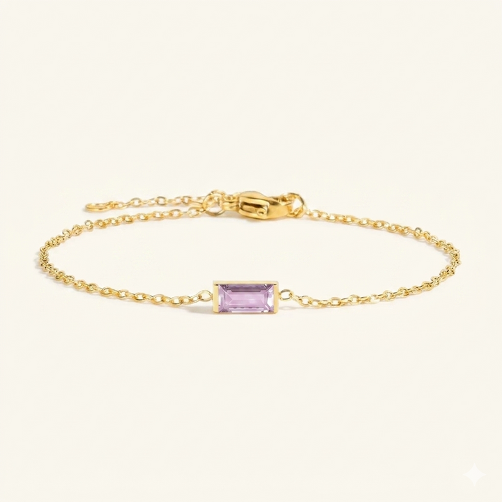 Bracelet Qalbiya Rayhan avec pierre de naissance