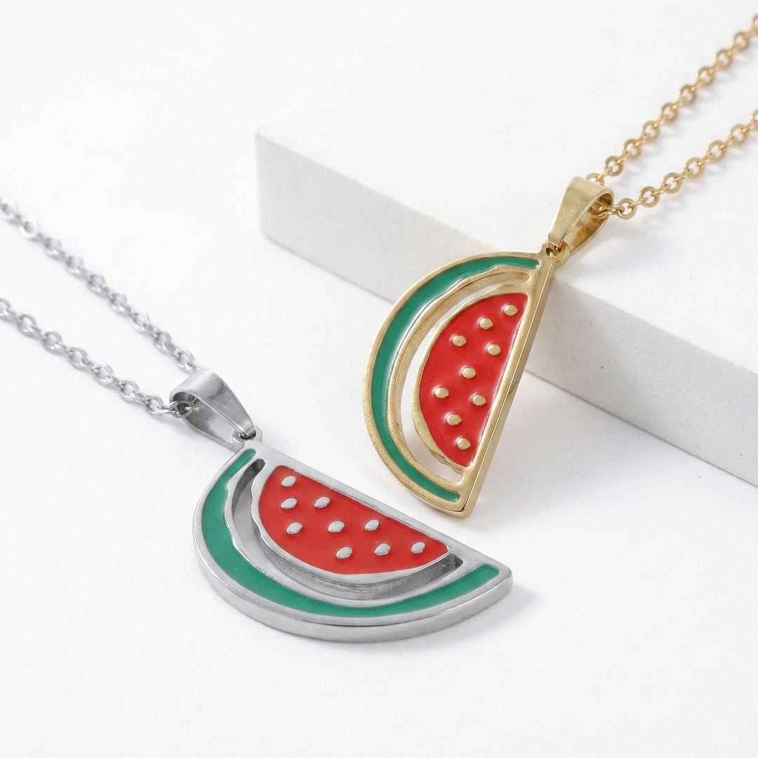 Collier pastèque Qalbiya