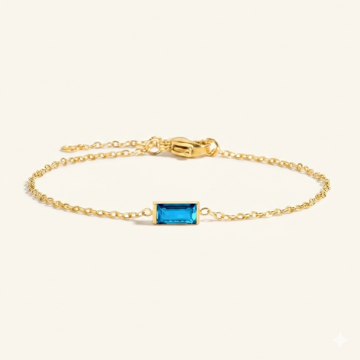 Bracelet Qalbiya Rayhan avec pierre de naissance