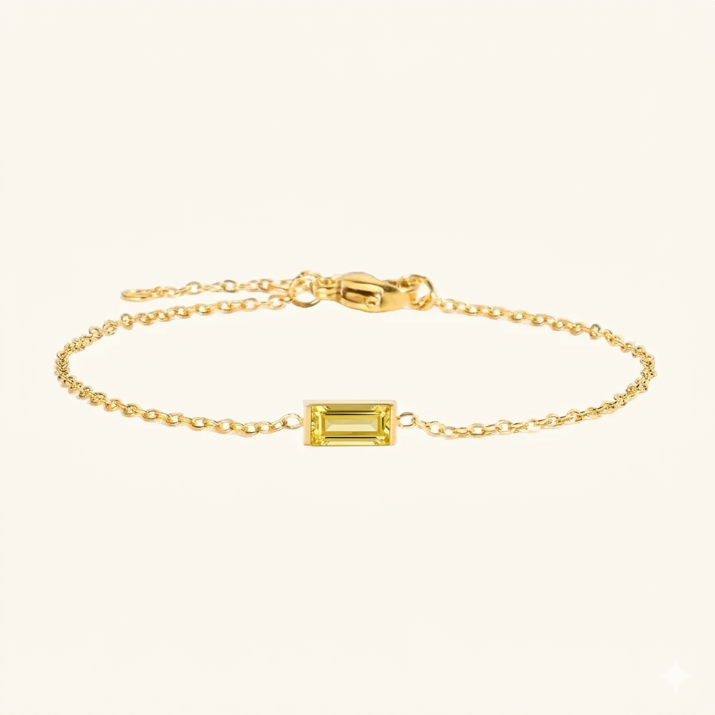 Bracelet Qalbiya Rayhan avec pierre de naissance