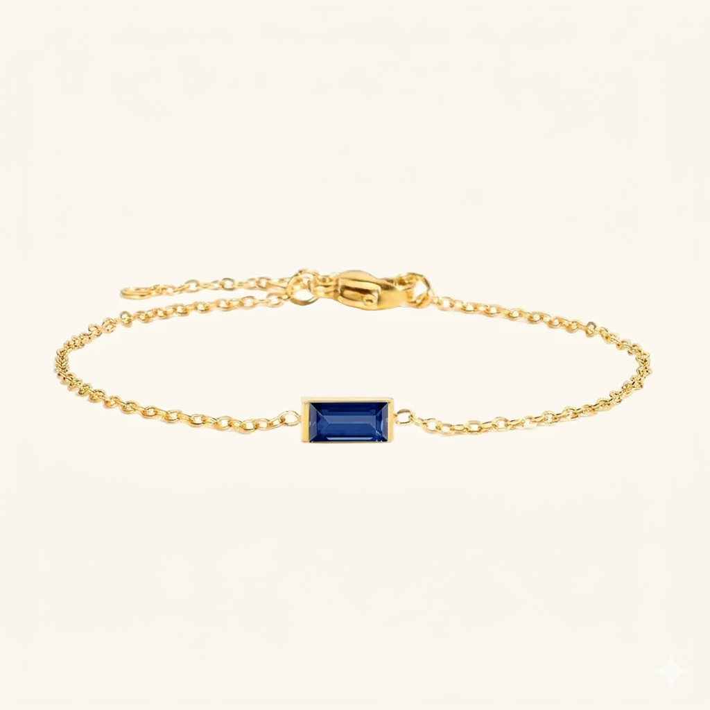 Bracelet Qalbiya Rayhan avec pierre de naissance