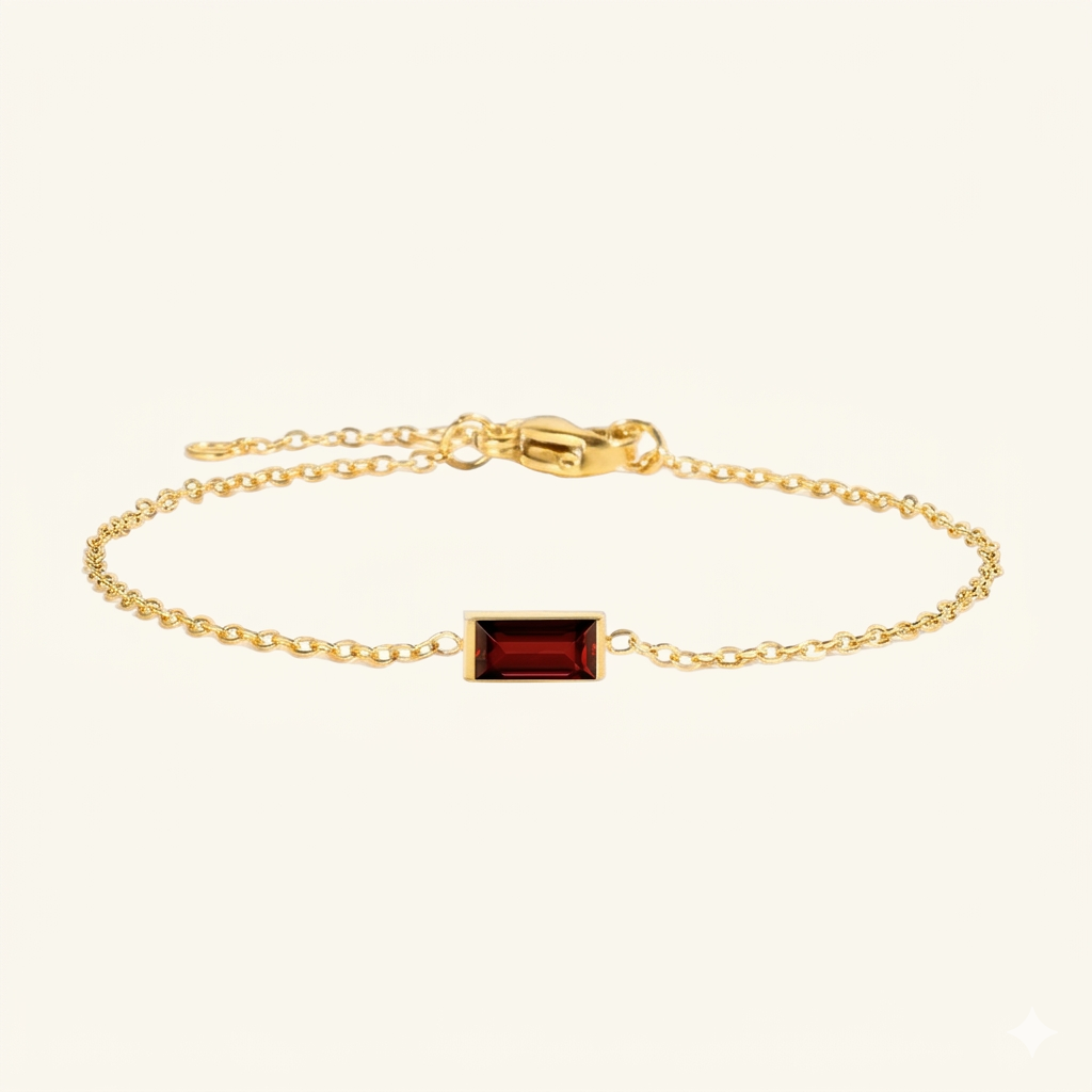 Bracelet Qalbiya Rayhan avec pierre de naissance