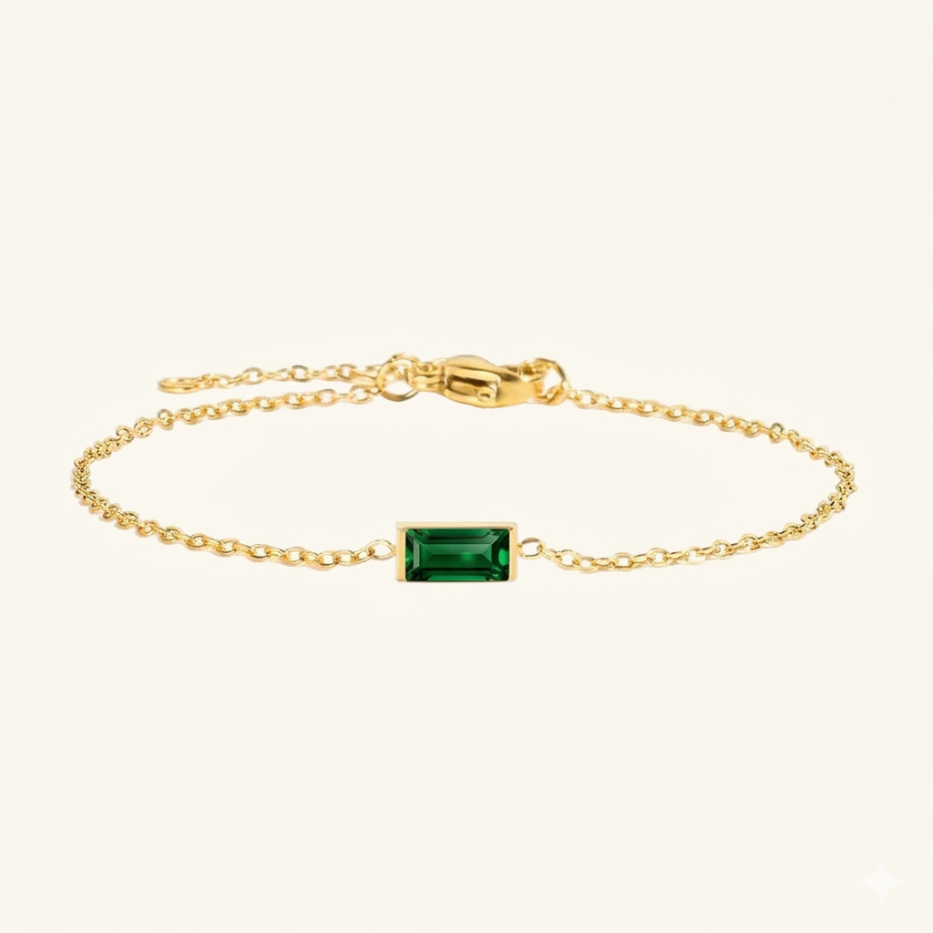 Bracelet Qalbiya Rayhan avec pierre de naissance