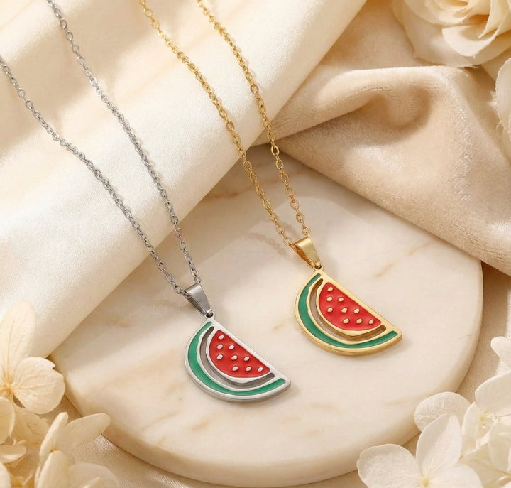 Collier pastèque Qalbiya