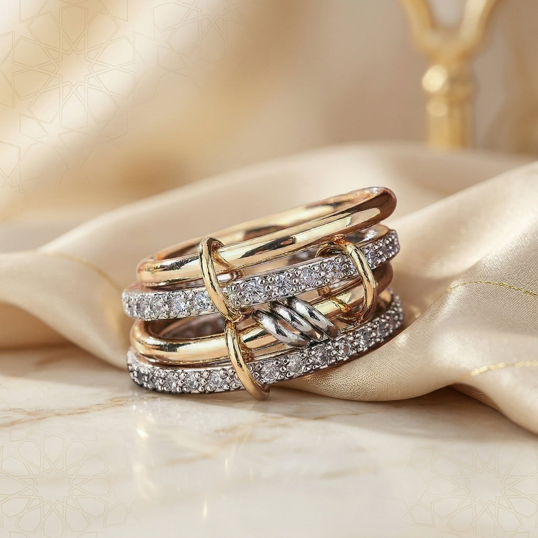 Qalbiya Sabr Stack Ring