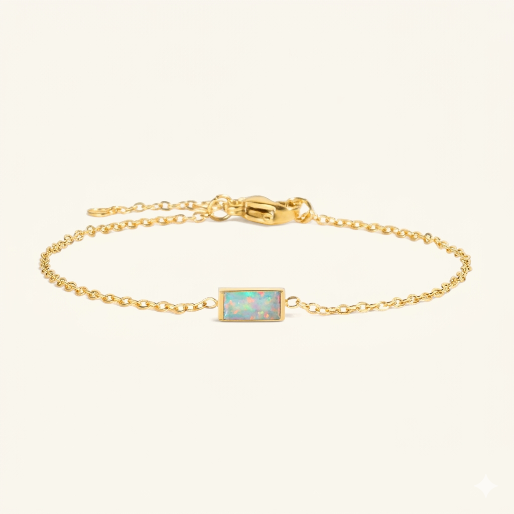 Bracelet Qalbiya Rayhan avec pierre de naissance
