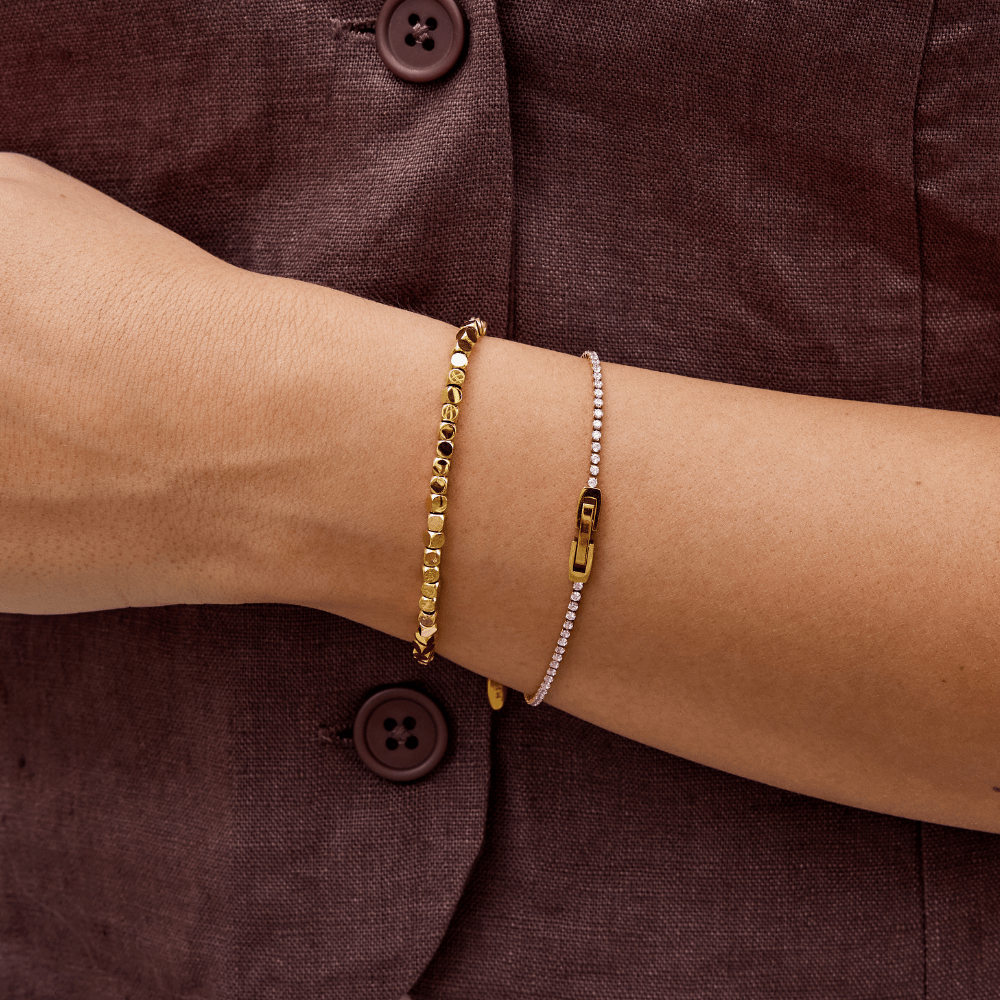Bracelet Cube Lexi en or 18 carats