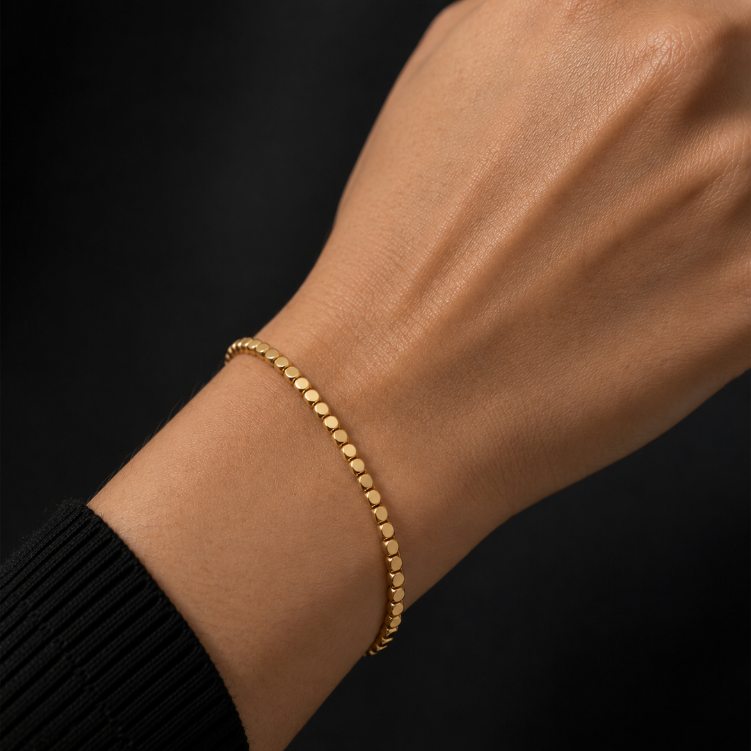 Bracelet Cube Lexi en or 18 carats