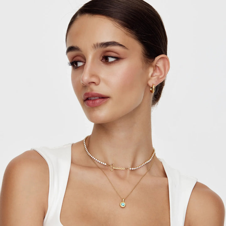 Collier Tennis Prénom Personnalisé – Éclat
