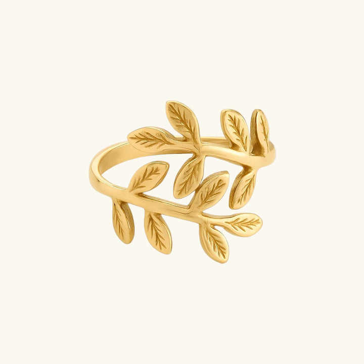 Qalbiya  Palestine Olive Leaf Ring