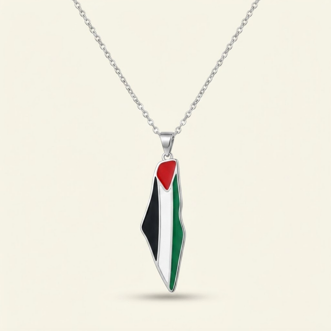 Collier carte de la fierté palestinienne Qalbiya