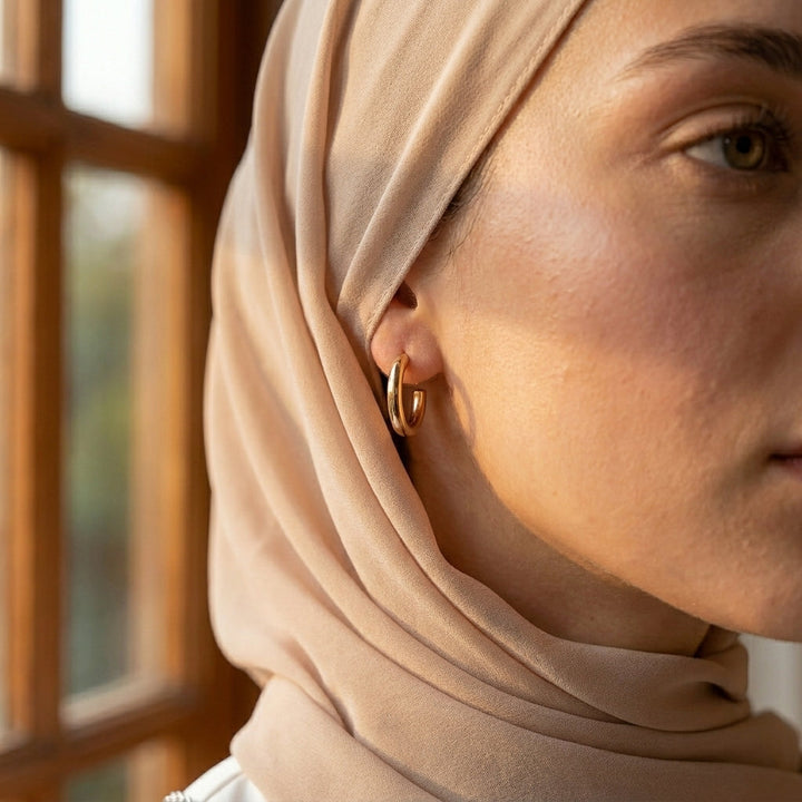 Qalbiya Zayna Round Earrings