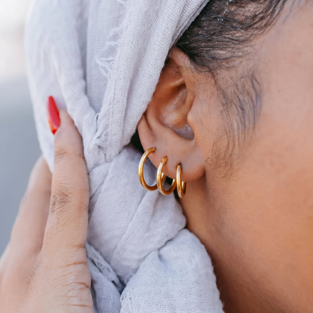 Ensemble de boucles d’oreilles Qalbiya Rawan