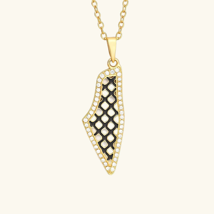 Collier Keffiyeh Qalbiya Palestine