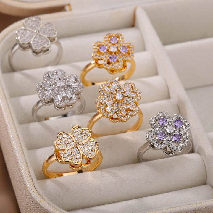 Qalbiya Aisha Clover Ring