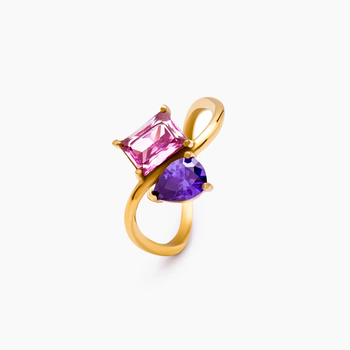 Bague Duo Éternel – Pierres de Naissance