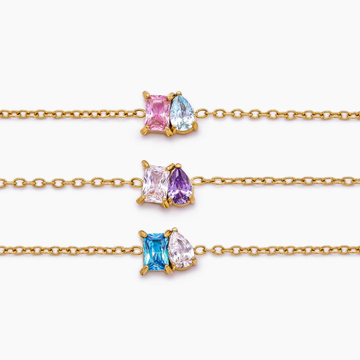Bracelet Duo Éternel – Pierres de Naissance